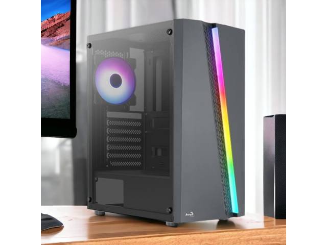 Eleva tu juego con el gabinete AeroCool Blade G-BK-V1 RGB. Su diseño de panel frontal mesh 3 ventiladores RGB preinstalados proporcionan un flujo de aire superior y una impresionante iluminación. Comodidad de 3 puertos USB y gran espacio.