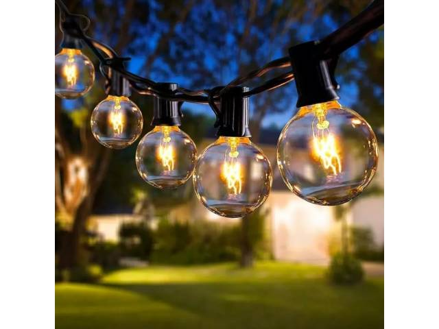 Guirnalda Luces Vidrio Cálida: Ilumina tu hogar con calidez. Crea una atmósfera acogedora y romántica con la Guirnalda Luces Vidrio Cálida. Sus 25 luces LED cálidas y2 repuestos te permiten decorar interiores y exteriores.