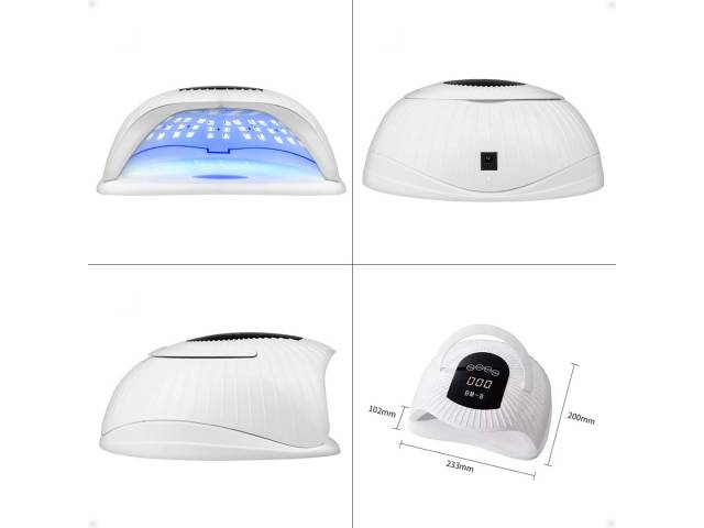 Logra un manicure y pedicure profesional en casa con la Lámpara LED UV Uñas SUN BM-8 72LED 300W Con Temporizador. Esta lámpara de alta potencia te permite secar tus esmaltes de gel y semipermanentes de forma rápida y uniforme.