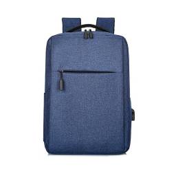 Mochila Antirrobo Cable USB laptop Unisex - Azul