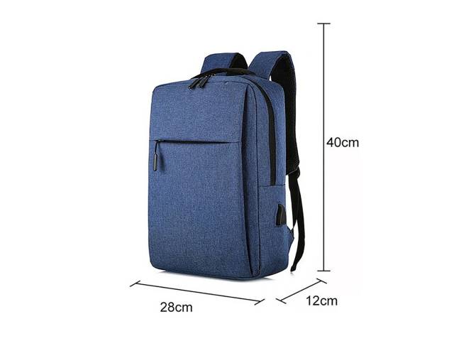 ¡Presentamos la mochila antirrobo con cable USB para laptop en color Azul! Esta mochila es la opción ideal para estudiantes, viajeros y profesionales que buscan una solución segura y elegante para transportar sus pertenencias.