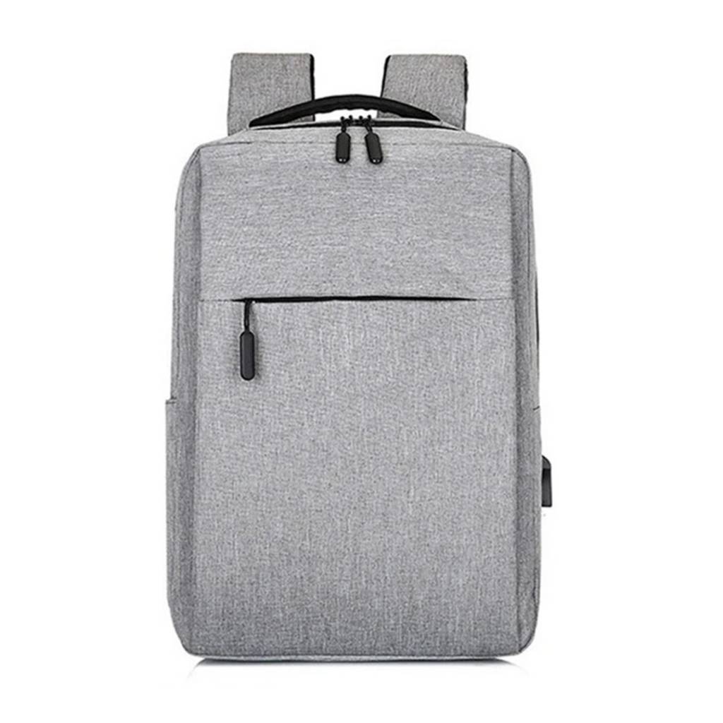 ¡Presentamos la mochila antirrobo con cable USB para laptop en color gris! Esta mochila es la opción ideal para estudiantes, viajeros y profesionales que buscan una solución segura y elegante para transportar sus pertenencias.