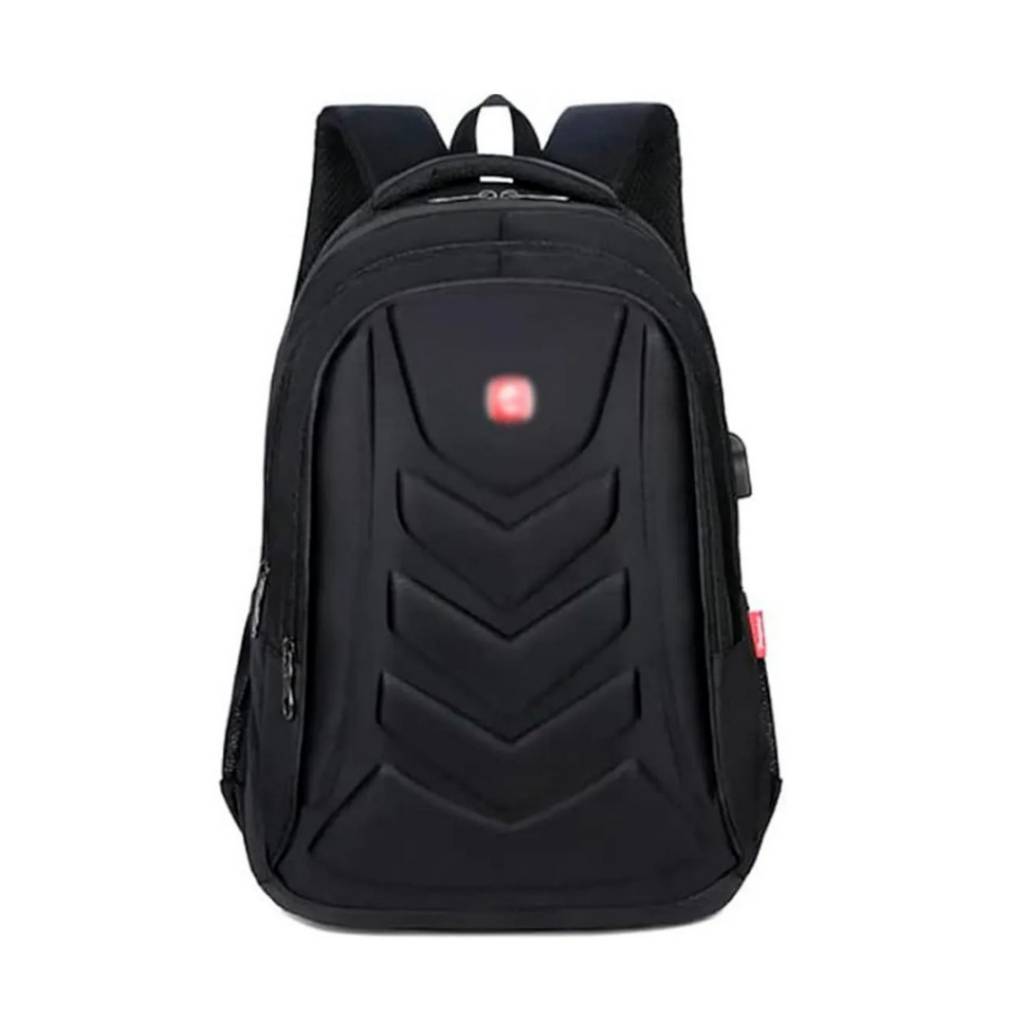 Explora la Mochila Antirrobo con  puerto USB, unisex y sofisticada en negro. La elección perfecta para quienes buscan protección y modernidad para su día a día.