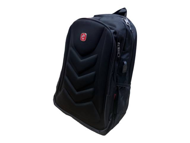 Explora la Mochila Antirrobo con  puerto USB, unisex y sofisticada en negro. La elección perfecta para quienes buscan protección y modernidad para su día a día.