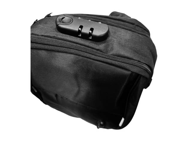 Lleva tu protección al siguiente nivel con la Mochila Antirrobo USB,  diseñada para laptops de 15.6" y  Combina seguridad con estilo unisex. 