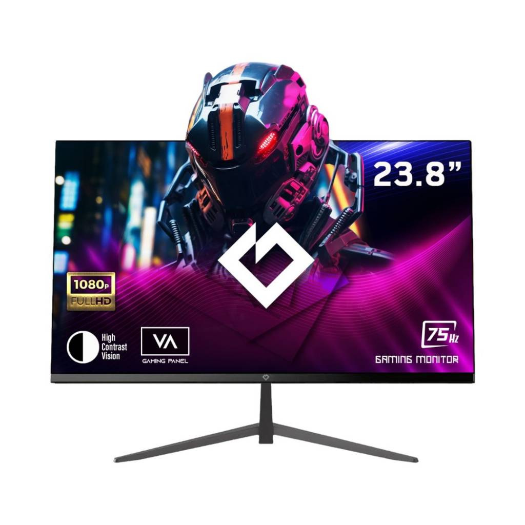 El Monitor Gaming Gravity de 23.8" te ofrece una experiencia de juego increíblemente fluida gracias a su rapidísima frecuencia de actualización de 75Hz. Disfruta de imágenes nítidas y con un gran nivel de detalle FHD Y LED 