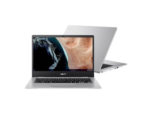 Disfruta de una experiencia visual cómoda con la pantalla antirreflectante de 14". ASUS Chromebook con procesador Intel Celeron N3350, 4GB de RAM y 64GB de almacenamiento. ¡Chrome OS rápido y seguro para tu productividad diaria!