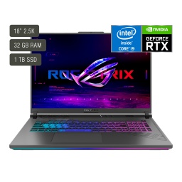 Notebook Gaming Asus Rog Strix 18'' Core I9 32gb 1tb Win11 gris