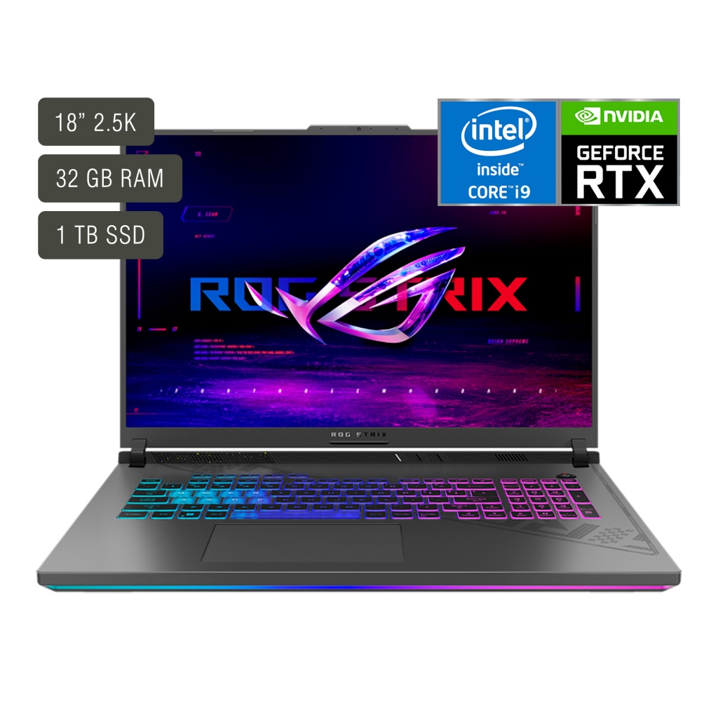 Este potente equipo está diseñado para los gamers más exigentes, con una pantalla de 18 pulgadas que te sumerge en la acción como nunca antes. Equipado con un procesador Intel Core i9, 32GB de RAM y 1TB de almacenamiento SSD