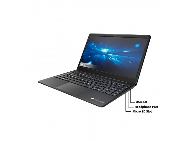 l Notebook Gateway 14.1'' es ligero y compacto, ideal para llevarlo a clase o a cualquier lugar. Con su procesador Core i3, 4GB de RAM y 128GB de almacenamiento, podrás realizar tus tareas diarias sin problemas.