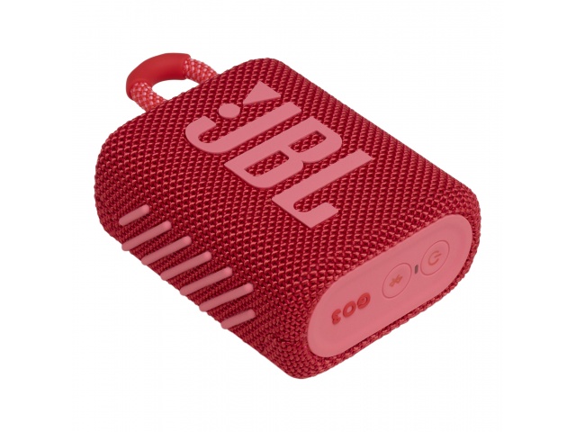 Lleva tu música a donde vayas con el JBL Go 3 Rojo. Disfruta de un sonido potente y de graves profundos en un diseño ultraportátil e impermeable (IP67). ¡Ideal para aventuras al aire libre!