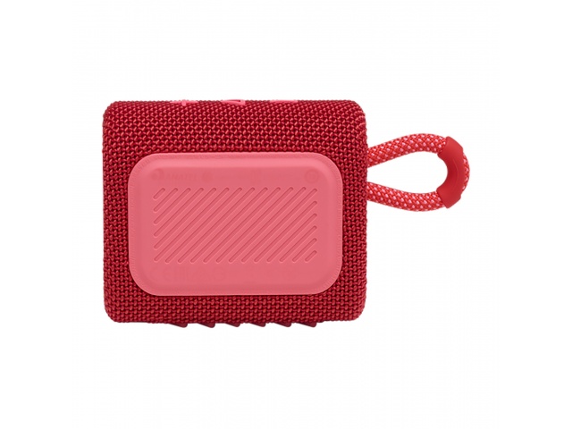 Lleva tu música a donde vayas con el JBL Go 3 Rojo. Disfruta de un sonido potente y de graves profundos en un diseño ultraportátil e impermeable (IP67). ¡Ideal para aventuras al aire libre!