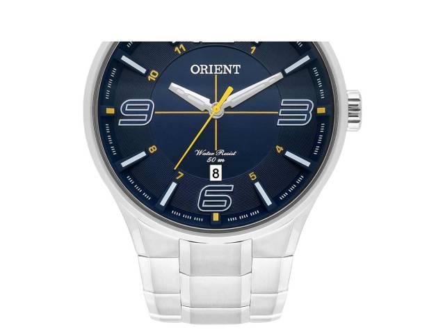 Descubre el Reloj Orient, accesorio de alta calidad con diseño elegante y funcional. Caja redonda grande de acero inoxidable de 4,5 cm de diámetro y 1,0 cm de grosor.