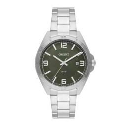 Reloj Orient  plateado y verde 