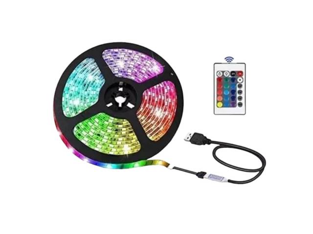 Decora tu Cuarto GAMER y crea ambientes únicos con el Rollo Tira LED 5050 RGB 5M USB. Su tecnología LED RGB te ofrece una amplia gama de colores y efectos de luz para que puedas personalizar la iluminación.