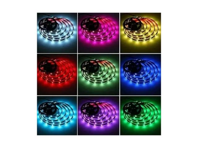 Decora tu Cuarto GAMER y crea ambientes únicos con el Rollo Tira LED 5050 RGB 5M USB. Su tecnología LED RGB te ofrece una amplia gama de colores y efectos de luz para que puedas personalizar la iluminación.