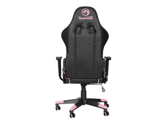 Disfruta de la Silla de Escritorio Marvo CH-106 Gamer Pink y Blanca es una buena opción para aquellos que buscan una silla cómoda, ergonómica y con estilo para sus jornadas de juego o trabajo.