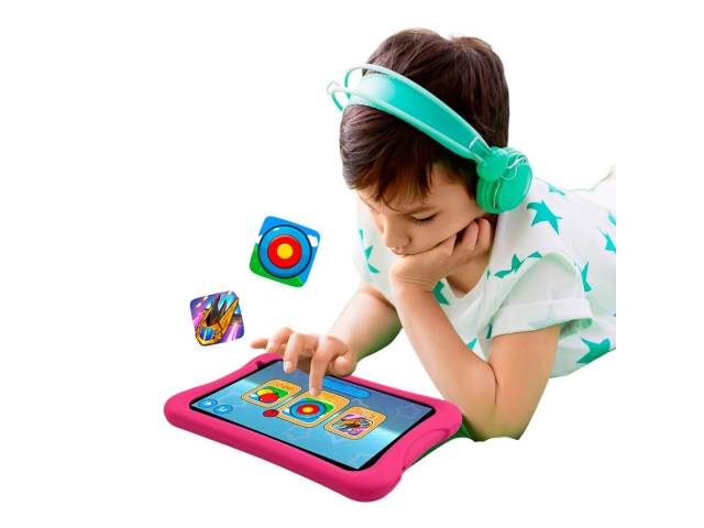 ¡Diversión y aprendizaje seguros para los peques! Tablet Pritom L8 Kids con control parental, contenido educativo preinstalado, funda protectora y pantalla HD de 8". Ideal para niños.