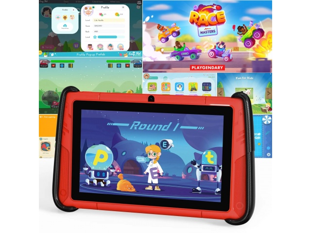 La Pritom K7 Pro Kids es una tablet infantil con pantalla de 7'', 4GB RAM, 64GB, cámaras duales, y control parental, ideal para aprendizaje y diversión.