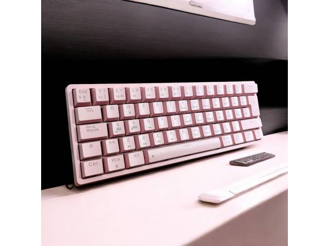 ¡Potencia rosa en un formato compacto! El teclado gamer Eagle Warrior de 88 teclas te ofrece la precisión de un teclado mecánico en un diseño compacto y portátil. Personaliza tu experiencia de juego con la iluminación RGB 