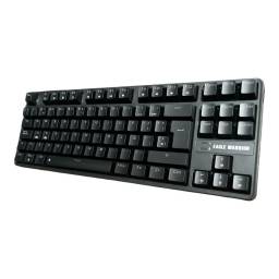 Teclado Gamer Eagle warrior Mecnico Usb 88 Rgb -negro