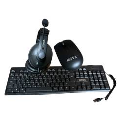 Teclado mouse y auriculares Headser Nova USB 