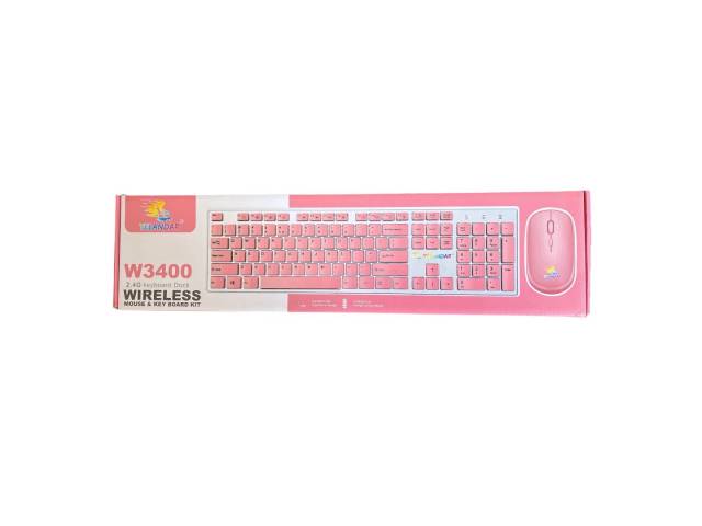 El combo es la combinación perfecta de estilo y rendimiento. Su diseño compacto y retroiluminación rosa lo convierten en un accesorio imprescindible para cualquier escritorio. ¡Experimenta la comodidad de la escritura inalámbrica con este conjunto!