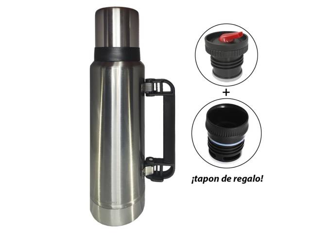 Disfruta del  Termo Comet 1.2 L   Tapón Regalo, es una excelente opción para quienes buscan un termo práctico, duradero y de alta calidad. Su diseño elegante y funcional lo convierte en el compañero ideal para tus aventuras diarias.