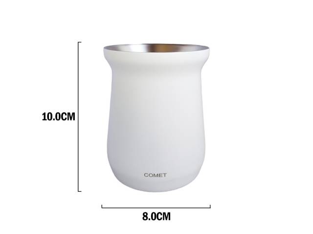 Combo  termo de acero inoxidable de 1 litro que mantiene la temperatura de tus bebidas por 12 horas y un mate de acero inoxidable de 260 ml. El termo tiene un diseño ergonómico con asa para un agarre cómodo y un tapón cebador para cebar mate fácilmente.