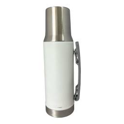 TERMO COMET TAPA MATE 1LT BLANCO  BOMBILLA DE REGALO 