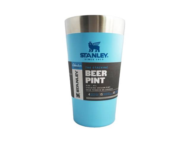 Mantén tu cerveza fría por más tiempo con el Vaso Jarra Stanley 16oz Beer Pint Celeste. Perfecto para compartir con amigos!