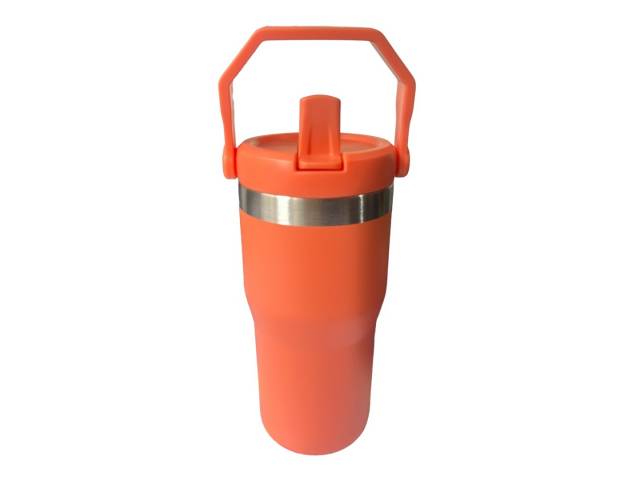 Disfruta de tus bebidas favoritas a la temperatura perfecta con el Vaso Térmico Comet de 600ml en color coral. Su doble pared de acero inoxidable mantiene tus bebidas frías y calientes por 12hs 