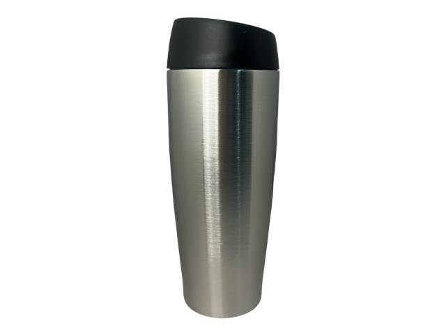 Disfruta de tus bebidas favoritas a la temperatura ideal con el Vaso Térmico Comet de acero inoxidable de 450ml. Su doble pared de acero inoxidable mantiene tus bebidas frías y calientes por varias horas.